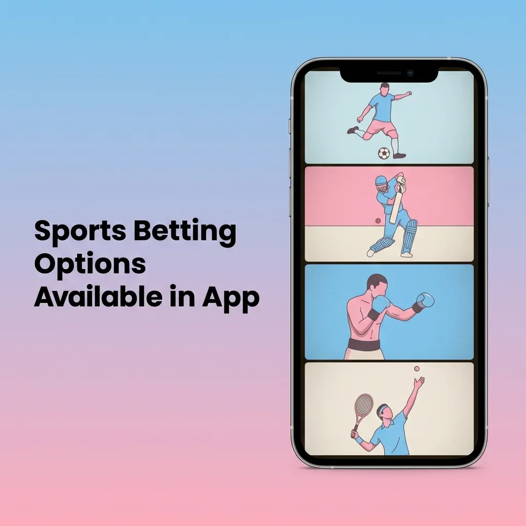 Six6s app sports betting interface showing cricket, football, tennis, basketball, and other popular sports options